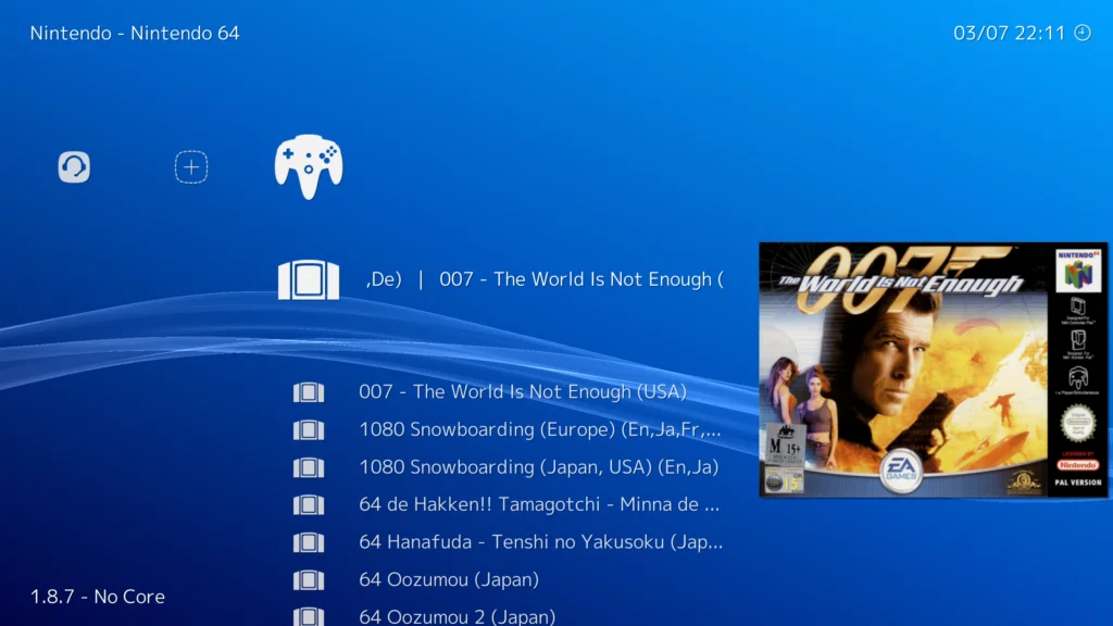 RetroArch N64 - Choose A Game