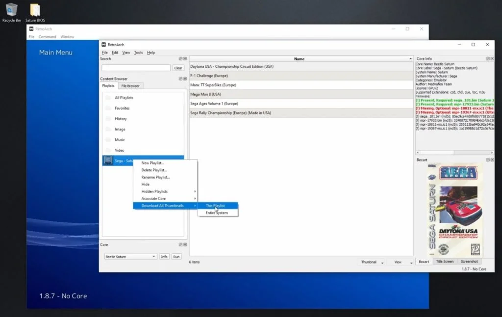 How To Set Up RetroArch Sega Saturn 5