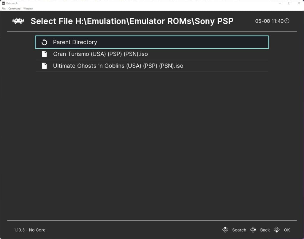 retroarch psp border