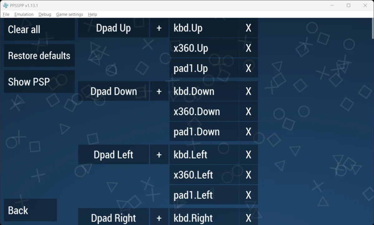 Controller setup